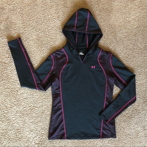 Under Armour Sweaters - Under Armour Pink and Black Light Weight Hoodie